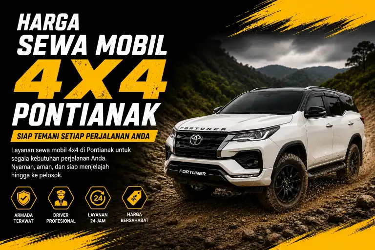harga sewa mobil 4x4 Pontianak
