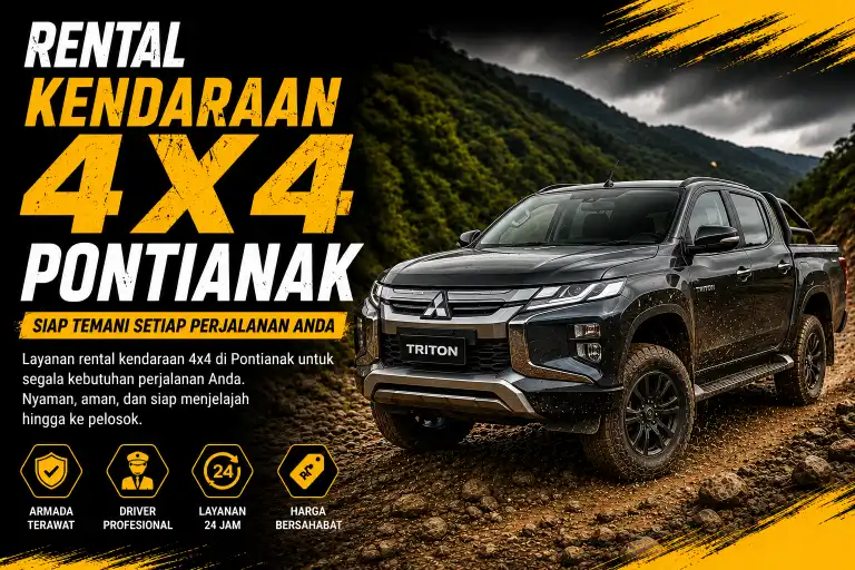 rental kendaraan 4x4 Pontianak