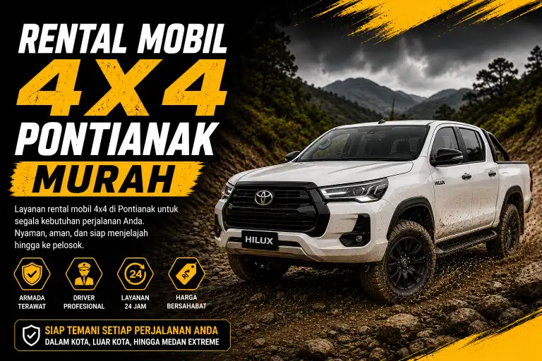 rental mobil 4x4 Pontianak murah