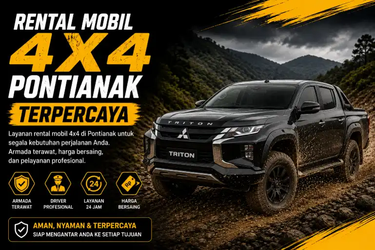 rental mobil 4x4 Pontianak terpercaya