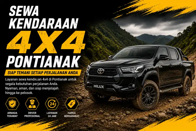 sewa kendaraan 4x4 Pontianak
