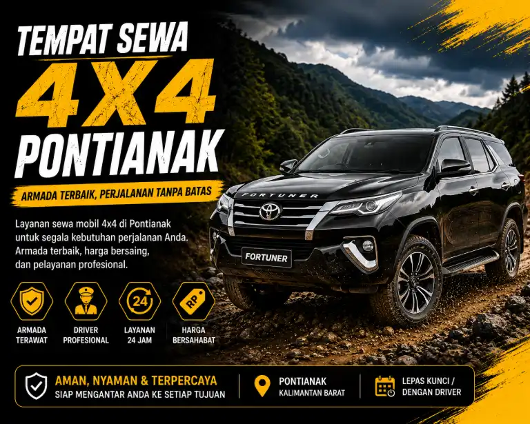 tempat sewa mobil 4x4 Pontianak